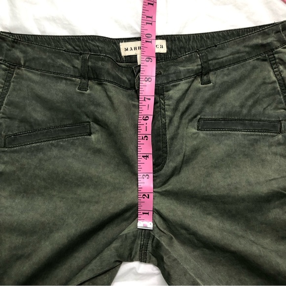 Marrakech x Anthropologie Green Moto Style Pants Ankle Zip Detail - Picture 8 of 13